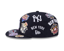 Load image into Gallery viewer, New York Yankees New Era MLB 59FIFTY 5950 Fitted Cap Hat Navy Blue Crown/Visor White Logo All MLB Team Logos Gray UV (Allover)