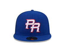Load image into Gallery viewer, Puerto Rico New Era WBC 59FIFTY 5950 Fitted Cap Hat Royal Blue Crown/Visor White/Red Logo (Hidden Hit)