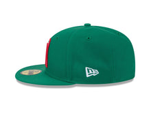 Load image into Gallery viewer, Mexico New Era WBC 59FIFTY 5950 Fitted Cap Hat Green Crown/Visor Team Color Logo (Hidden Hit)