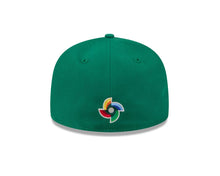 Load image into Gallery viewer, Mexico New Era WBC 59FIFTY 5950 Fitted Cap Hat Green Crown/Visor Team Color Logo (Hidden Hit)
