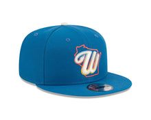 Load image into Gallery viewer, Milwaukee Brewers New Era MLB 9FIFTY 950 Snapback Cap Hat Light Royal Blue Crown/Visor White Logo Gray UV(2026 City Connect)