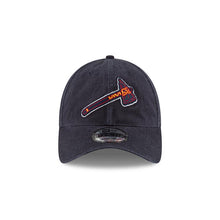 Load image into Gallery viewer, Atlanta Braves New Era MLB 9TWENTY 920 Adjustable Cap Hat Navy Blue Crown/Visor Red/White Axe Logo