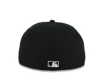 Load image into Gallery viewer, San Diego Padres New Era MLB 59FIFTY 5950 Fitted Cap Hat Black Crown/Visor White North County Script/Text Logo 10 Years Petcopark Side Patch Gray UV