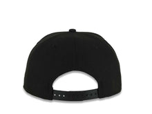 Load image into Gallery viewer, San Diego Padres New Era MLB 9FIFTY 950 Snapback Cap Hat Black Crown/Visor Metallic Gold 1969 Major League Baseball Text/Script Logo Gray UV
