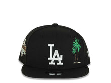 Load image into Gallery viewer, (Youth)Los Angeles Dodgers New Era MLB 9FIFTY 950 Kid Snapback Cap Hat Black Crown/Visor White Logo With Palm 2025 World Series Champions Side Patch