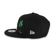 Load image into Gallery viewer, (Youth)Los Angeles Dodgers New Era MLB 9FIFTY 950 Kid Snapback Cap Hat Black Crown/Visor White Logo With Palm 2025 World Series Champions Side Patch