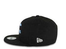 Load image into Gallery viewer, (Youth)Los Angeles Dodgers New Era MLB 9FIFTY 950 Snapback Cap Hat Black Crown/Visor White Logo With Cloud 2024-2025 Back To Back Champions Side Patch