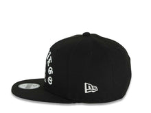 Load image into Gallery viewer, (Youth)San Diego Padres New Era MLB 9FIFTY 950 Snapback Cap Hat Black Crown/Visor White 1969 Major League Baseball Logo 40th Anniversary Side Patch