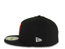 Load image into Gallery viewer, (Youth)Mexico New Era WBC World Baseball Classic 59FIFTY 5950 Kid Fitted Cap Hat Black Crown/Visor Team Color Logo Mexico Flag Side Patch Gray UV