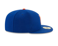 Load image into Gallery viewer, New York Mets New Era MLB 59FIFTY 5950 Fitted Cap Hat Royal Blue Crown/Visor Orange/White Logo