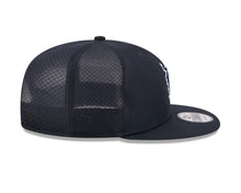 Load image into Gallery viewer, Detroit Tigers New Era 9FIFTY 950 Snapback Trucker/Mesh Cap Hat Navy Blue Crown/Visor Navy Blue/White Logo Black UV (2026 Batting Practice)