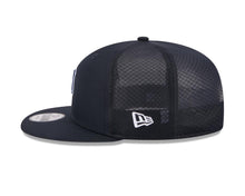 Load image into Gallery viewer, Detroit Tigers New Era 9FIFTY 950 Snapback Trucker/Mesh Cap Hat Navy Blue Crown/Visor Navy Blue/White Logo Black UV (2026 Batting Practice)