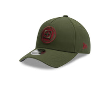 Load image into Gallery viewer, Cruz Azul New Era 9FORTY 940 Adjustable M-Crown Cap Hat Olive Green Crown/Visor Olive/Maroon Logo Gray UV