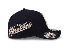 Load image into Gallery viewer, New York Yankees New Era MLB 9FORTY 940 Adjustable M-Crown Cap Hat Navy Blue Crown/Visor Team Color Logo Gray UV (Wordmark)