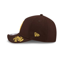 Load image into Gallery viewer, San Diego Padres New Era MLB 9FORTY 940 Adjustable M-crown Cap Hat Brown Crown/Visor Yellow Logo Gray UV (Wordmark)