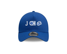 Load image into Gallery viewer, Charros de Jalisco New Era LMP 9FORTY 940 Adjustable A-Frame Cap Hat Light Royal Blue Crown/Visor White Multi Logo Green UV