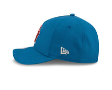 Load image into Gallery viewer, Puerto Rico New Era 9FORTY 940 Adjustable M-Crown Cap Hat Light Royal Blue Crown/Visor Red/White Logo Gray UV (Latin Embroidery)