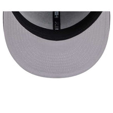 Load image into Gallery viewer, Atlanta Braves New Era MLB 59FIFTY 5950 Fitted Cap Hat Black Crown/Visor Black/White Logo Gray UV