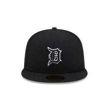 Load image into Gallery viewer, Detroit Tigers New Era MLB 59FIFTY 5950 Fitted Cap Hat Black Crown/Visor Black/White Logo Gray UV