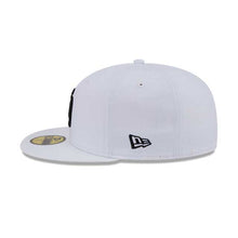 Load image into Gallery viewer, San Diego Padres New Era MLB 59FIFTY 5950 Fitted Cap Hat White Crown/Visor Black Logo Gray UV