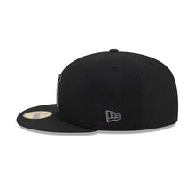 Load image into Gallery viewer, Los Angeles Anaheim Angels New Era MLB 59FIFTY 5950 Fitted Cap Hat Black Crown/Visor Dark Gray/Black Logo Gray UV