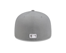 Load image into Gallery viewer, New York Yankees New Era MLB 59FIFTY 5950 Fitted Cap Hat Gray Crown/Visor White Logo Gray UV