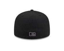 Load image into Gallery viewer, Houston Astros New Era MLB 59FIFTY 5950 Fitted Cap Hat Black Crown/Visor Dark Gray/Black Logo Gray UV
