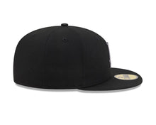 Load image into Gallery viewer, Los Angeles Dodgers New Era MLB 59FIFTY 5950 Fitted Cap Hat Black Crown/Visor Dark Gray Logo Gray UV