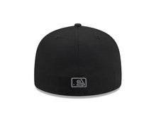 Load image into Gallery viewer, Los Angeles Dodgers New Era MLB 59FIFTY 5950 Fitted Cap Hat Black Crown/Visor Dark Gray Logo Gray UV