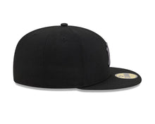 Load image into Gallery viewer, New York Yankees New Era MLB 59FIFTY 5950 Fitted Cap Hat Black Crown/Visor Dark Gray Logo Gray UV