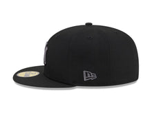Load image into Gallery viewer, New York Yankees New Era MLB 59FIFTY 5950 Fitted Cap Hat Black Crown/Visor Dark Gray Logo Gray UV