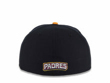 Load image into Gallery viewer, San Diego Padres New Era MLB 59FIFTY 5950 Fitted Cap Hat Navy Crown/Visor Chrome White City Connect 2026 Front Logo Wordmark Back Logo Gray UV