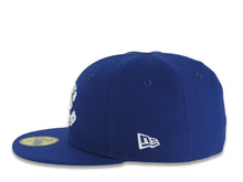 Load image into Gallery viewer, Los Angeles Dodgers New Era MLB 59FIFTY 5950 Fitted Cap Royal Blue Crown/Visor Let's Go Dodgers Script Logo 2024 World Series Champions Side Patch