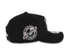 Load image into Gallery viewer, Los Angeles Dodgers New Era MLB 9FORTY 940 Adjustable A-Frame Cap Hat Black Crown/Visor Black Splatter Logo Back To Back World Series Champ Side Patch
