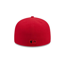 Load image into Gallery viewer, Atlanta Braves New Era MLB 59FIFTY 5950 Fitted Cap Hat Red Crown/Visor Black Logo Gray UV