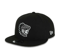 Load image into Gallery viewer, San Diego Padres New Era MLB 9FIFTY 950 Snapback Cap Hat Black Crown/Visor Black/Gray Logo 2026 MLB World Tour Mexico City Series Side Patch Gray UV