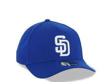 Load image into Gallery viewer, San Diego Padres New Era MLB 9FORTY 940 Adjustable A-Frame Cap Hat Light Royal Blue Crown/Visor White Logo Gray UV