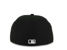 Load image into Gallery viewer, Los Angeles Dodgers New Era MLB 59FIFTY 5950 Fitted Cap Black Crown/Visor White 1958 Major League Baseball Logo 2025 World Series Champions Side Patch