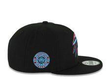 Load image into Gallery viewer, Mexico New Era 9FIFTY 950 Snapback Cap Hat Black Crown/Visor White/Metallic Red/Blue Skull Logo Aztec Calendar Side Patch Gray UV