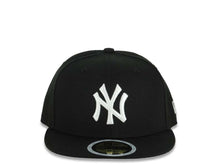 Load image into Gallery viewer, (Youth) New York Yankees New Era MLB 59FIFTY 5950 Fitted Cap Hat Black Crown/Visor White Logo Gray UV