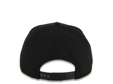 Load image into Gallery viewer, Mexico New Era 9FORTY 940 Adjustable A-Frame Cap Hat Black Crown/Visor White/Metallic Brown Skull Logo Aztec Calendar Side Patch Gray UV