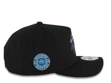 Load image into Gallery viewer, Mexico New Era 9FORTY 940 Adjustable A-Frame Cap Hat Black Crown/Visor White/Metallic Red/Blue Skull Logo Aztec Calendar Side Patch Gray UV