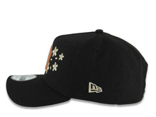 Load image into Gallery viewer, New York Yankees New Era MLB 9FORTY 940 Adjustable A-Frame Cap Hat Black Crown/Visor Metallic Brown Logo With Khaki Cherry Blossoms Floral Side Patch
