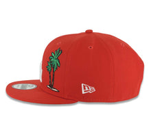 Load image into Gallery viewer, Los Angeles Dodgers New Era MLB 9FIFTY 950 Snapback Cap Hat Red Crown/Visor White Logo With Palm Back To Back 9x World Series Champions Side Patch