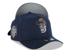 Load image into Gallery viewer, San Diego Padres New Era MLB 9FORTY 940 Adjustable A-Frame Cap Hat Navy Blue Crown/Visor Sugar Skull Logo 40th Anniversary Side Patch Gray UV