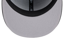 Load image into Gallery viewer, Los Angeles Dodgers New Era MLB 59FIFTY 5950 Fitted Cap Hat Black Crown/Visor White/Black Rhinestone Logo Gray UV