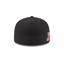 Load image into Gallery viewer, Xolos de Tijuana New Era Liga MX 59FIFTY 5950 Fitted Cap Hat Black Crown/Visor Team Color Logo Xolos Script Side Patch Gray UV