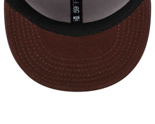 Load image into Gallery viewer, (Infant) San Diego Padres New Era MLB 59FIFTY 5950 Fitted Cap Hat Team Color Dark Brown Crown/Visor Yellow Logo Dark Brown UV (My 1st First)