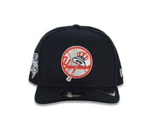 Load image into Gallery viewer, (Youth) New York Yankees New Era MLB 9FIFTY 950 A-Frame Snapback Cap Hat Navy Blue Crown/Visor White Logo 2000 World Series Side Patch Gray UV