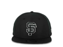 Load image into Gallery viewer, San Francisco Giants New Era MLB 9FIFTY 950 Snapback Trucker/Mesh Cap Hat Black Crown/Visor Black/White Logo Black UV (2026 Batting Practice)